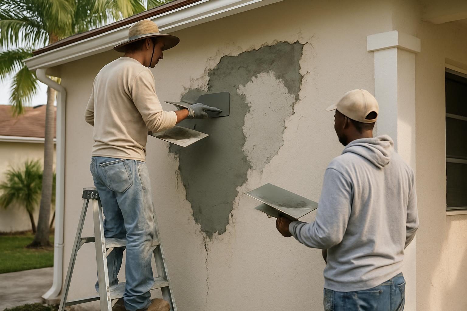 Stock photo: Stucco Repair