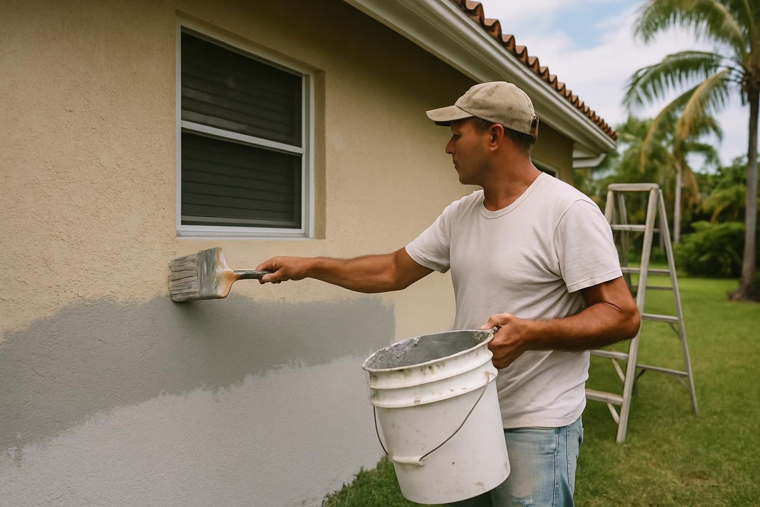 Stock photo: Stucco Waterproofing